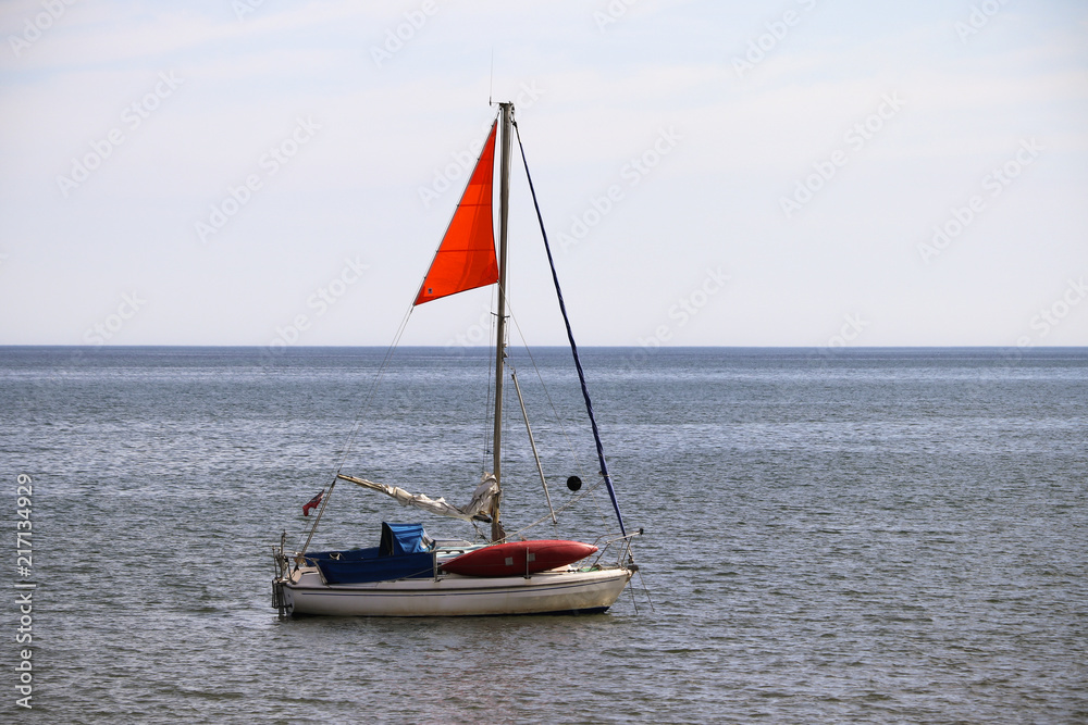 Fototapeta premium Sail boat at sea