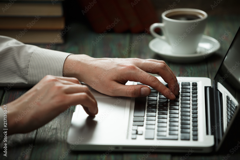 Business man calculate about cost and doing finance at office Business man calculate about cost and doing finance at office