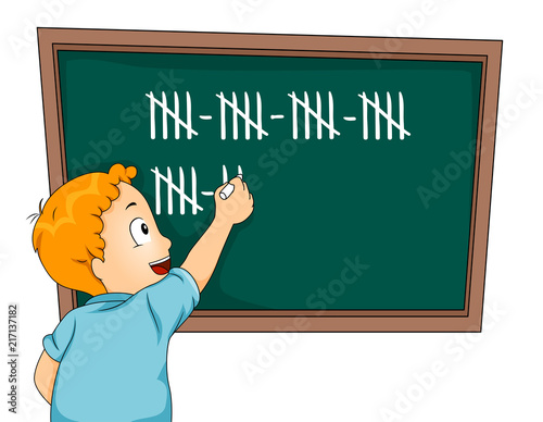 Kid Boy Tally Numeral Syste...