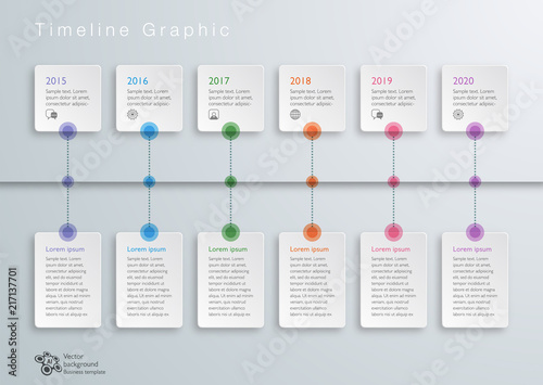 Timeline Chart #Vector Graphics