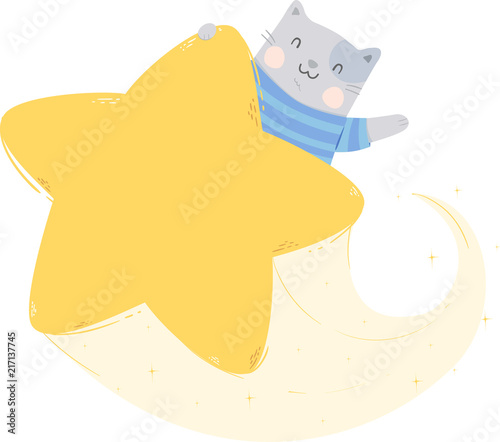 Cat Stardom Illustration