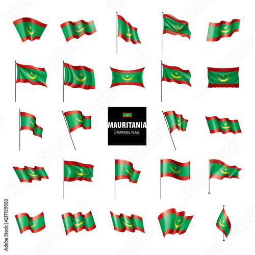 Free Download Mauritania flag, vector illustration on a white background - GFXLoad