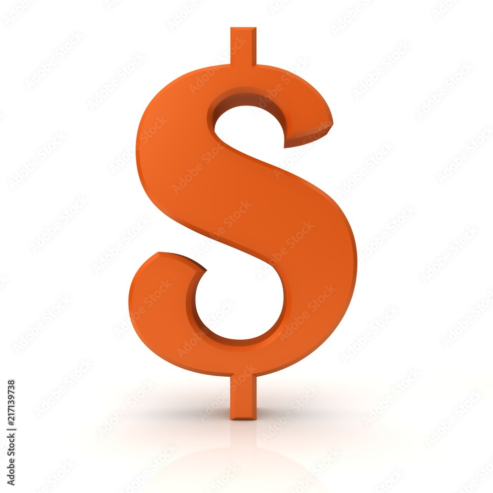 dollar sign 3d orange cash money symbol icon isolated dollar sign 3d orange cash money symbol icon isolated