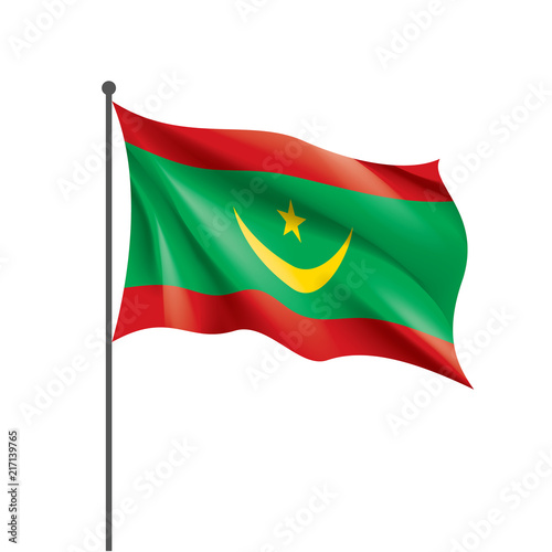Free Download Mauritania flag, vector illustration on a white background - GFXLoad
