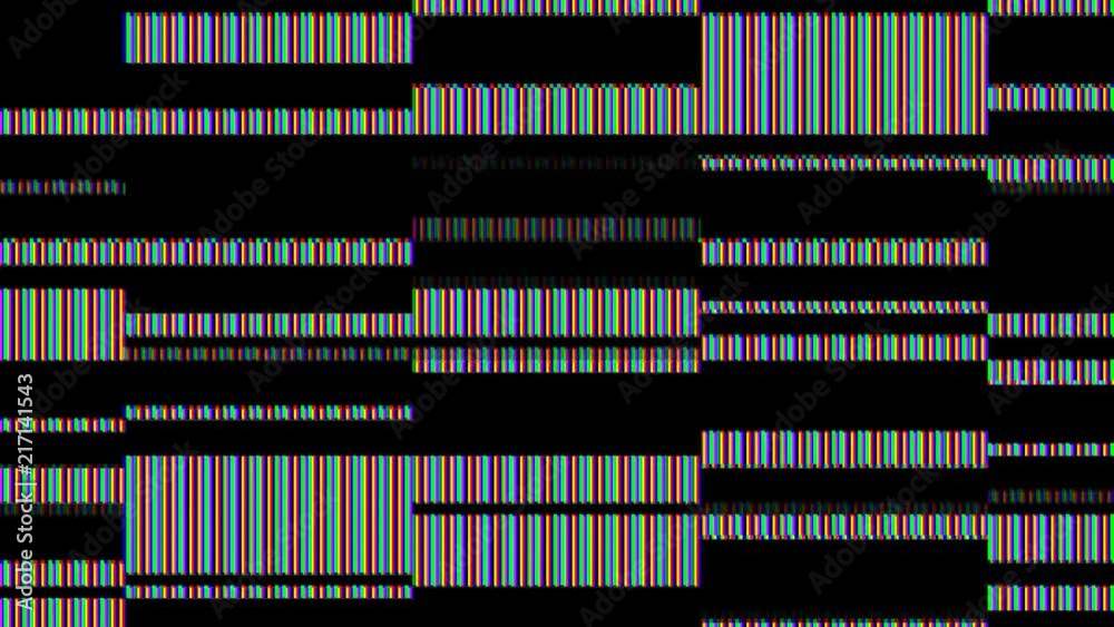 Modern computer technology failure digital databending noise glitch overlay or transition