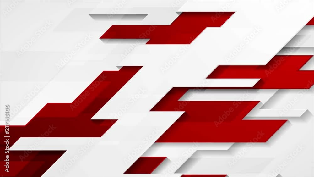 Red and grey hi-tech corporate motion design. Seamless loop. Video animation Ultra HD 4K 3840x2160 Red and grey hi-tech corporate motion design. Seamless loop. Video animation Ultra HD 4K 3840x2160