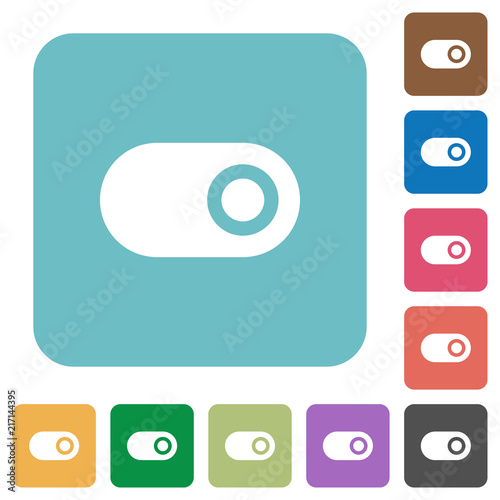 Toggle rounded square flat icons