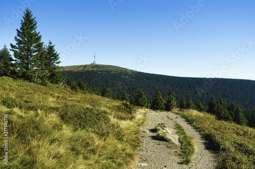 Praděd Mountain is the highest mountain in Moravia, Peter's stones are part of the National Nature Reserve Praděd. photo