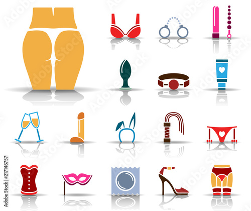 Liebe und Erotik - Iconset (Farbe)