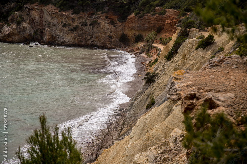 Obraz premium Steilküste in der Sol d'en Serra