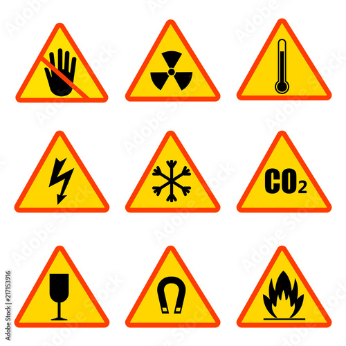 Occupational safety high quality standard warning sign