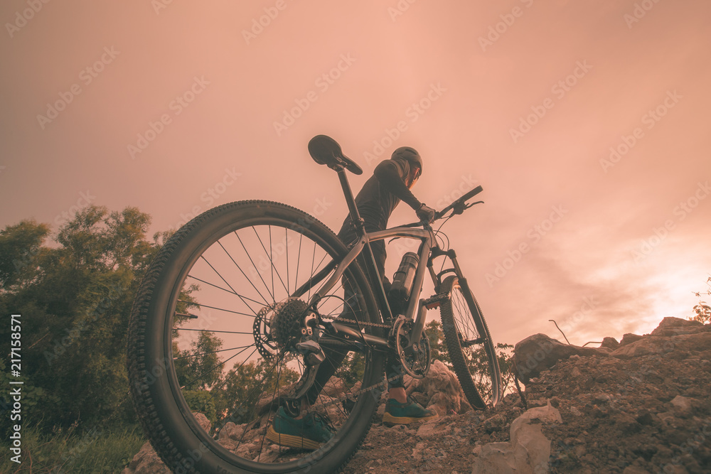 Naklejka premium Mountain bike