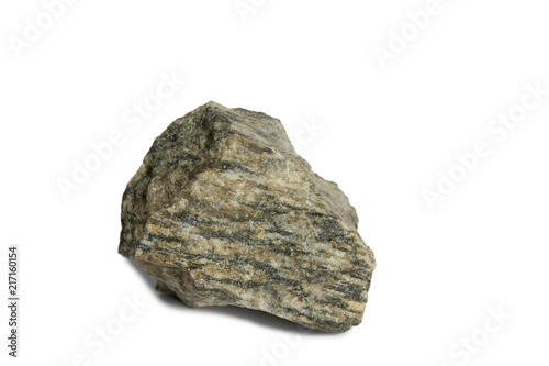Fotografie gneiss Rock isolate on black background