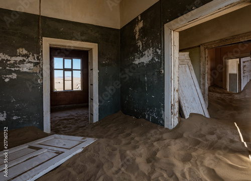 Sand has invaded and taken over these rooms in Kolmanskoppe photo