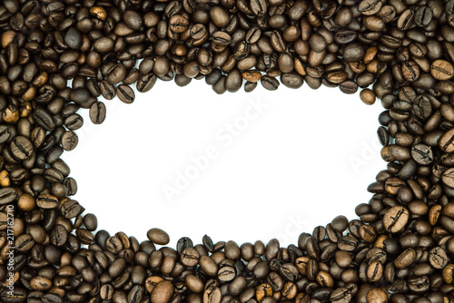 coffee beans on a white background