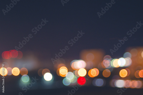 night city light background bokeh boke blurred abstract night city