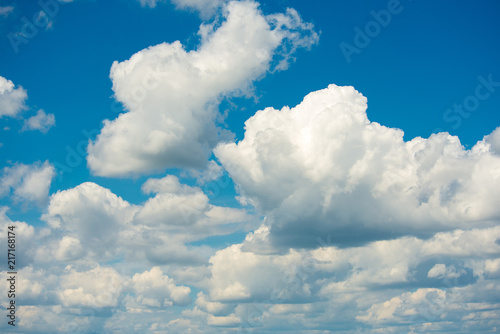 Blue sky with clouds background