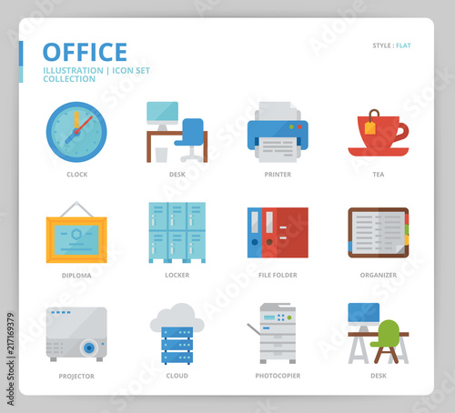 Office icon set