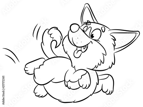 Niedlicher Hund - Vektor-Illustration