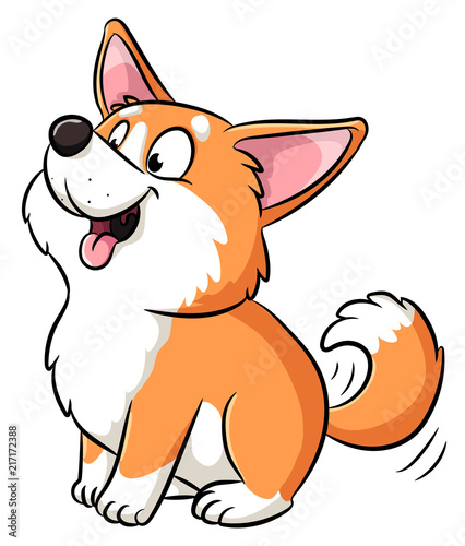 Niedlicher Hund - Vektor-Illustration