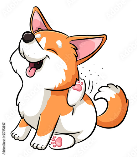 Niedlicher Hund - Vektor-Illustration