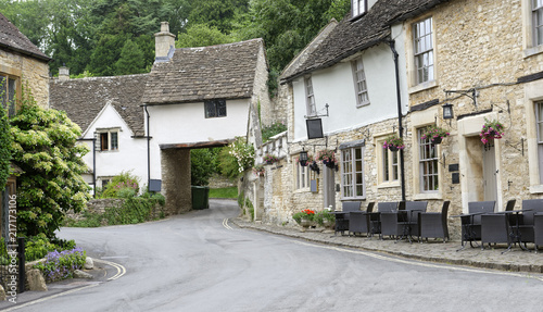 Quaint village of Castle Combe in the Cotswolds, Wiltshire, England © teesixb