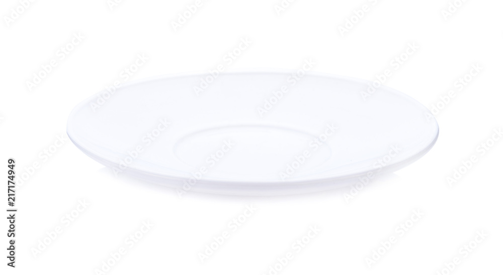 empty white plate isolated on white back ground empty white plate isolated on white back ground