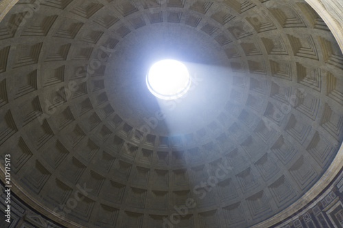 View of the Pantheon church in Rome, Italy