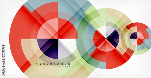 Vector circle abstract background