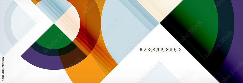 Vector circular geometric abstract background Vector circular geometric abstract background