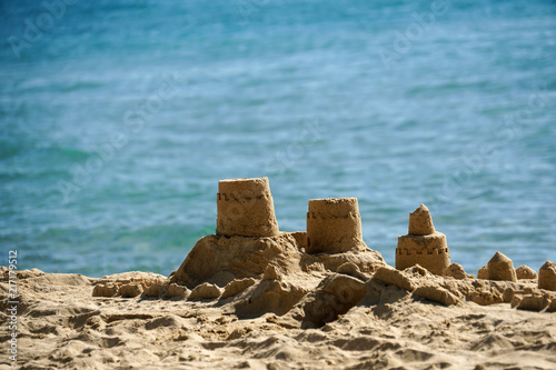 sand castle by the beach