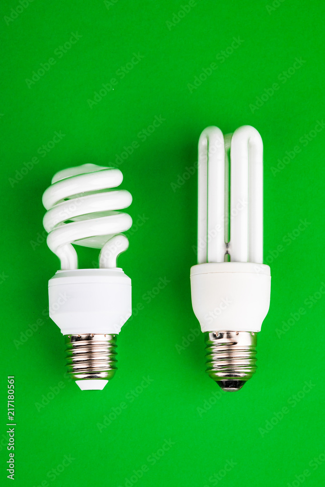 large number of bulbs on a green background large number of bulbs on a green background
