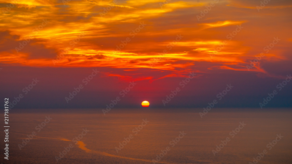 Mallorca Sonnenuntergang im mittelmeer