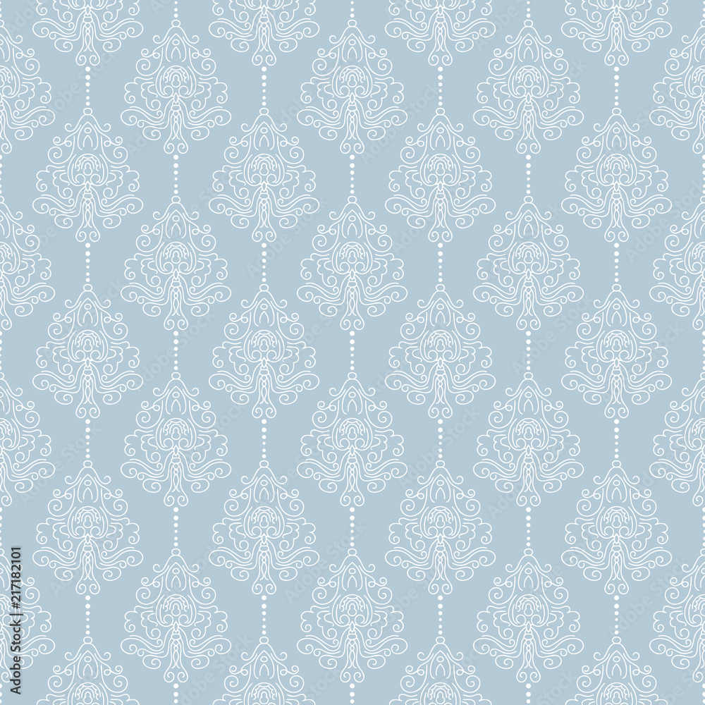 Traditional floral wallpaper Royalty Free Vector Image