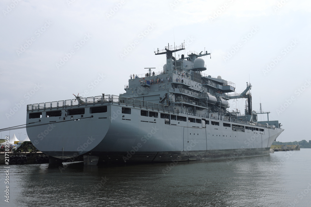 Versorgungsschiff der Deutschen Marine - Stockfoto Versorgungsschiff der Deutschen Marine - Stockfoto