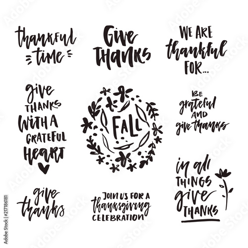 Thanksgiving Lettering Collection