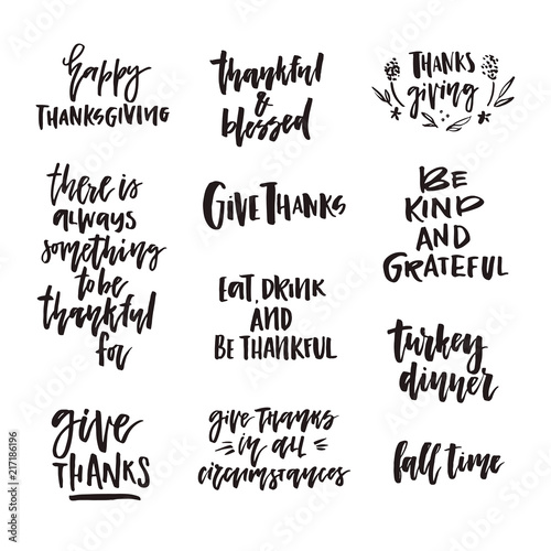 Thanksgiving Lettering Collection