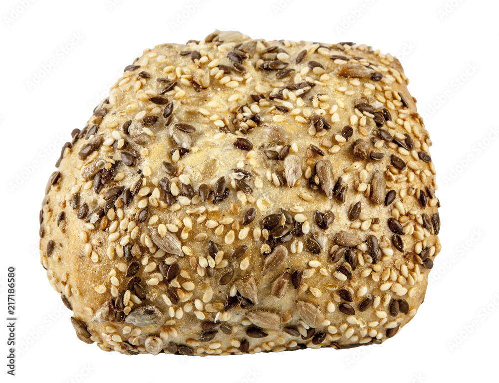 Fresh roll on a white background Fresh roll on a white background