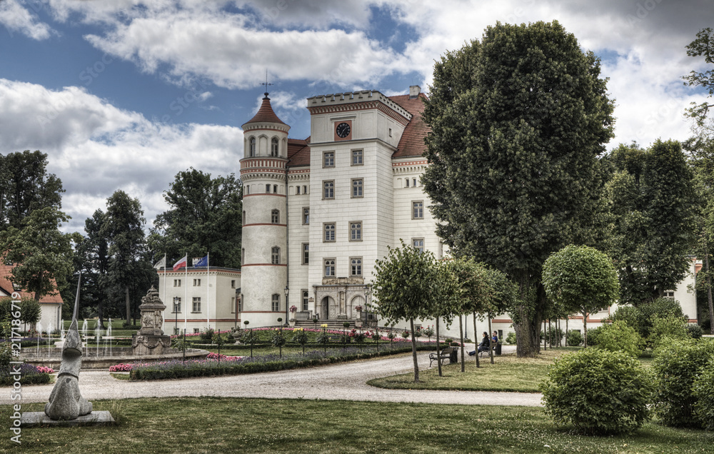 A renovated palace in Wojanów near Jelenia Gora, Poland