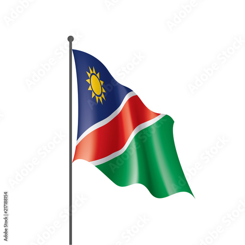 Free Download Namibia flag, vector illustration on a white background - GFXLoad