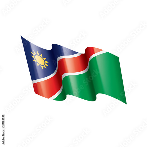 Free Download Namibia flag, vector illustration on a white background - GFXLoad