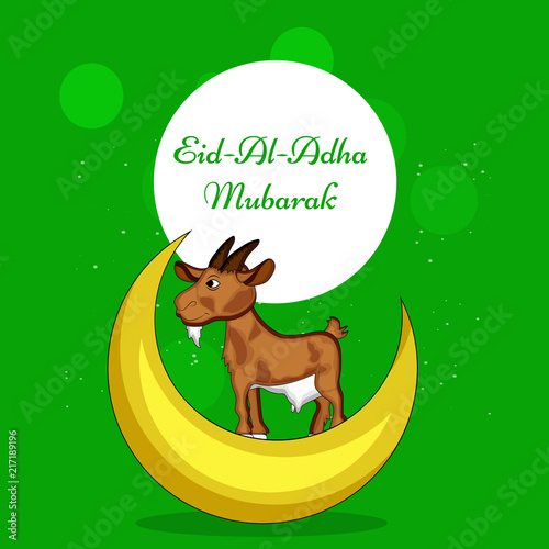 Illustration of background for the occasion of Muslim festival Eid-al-adha 