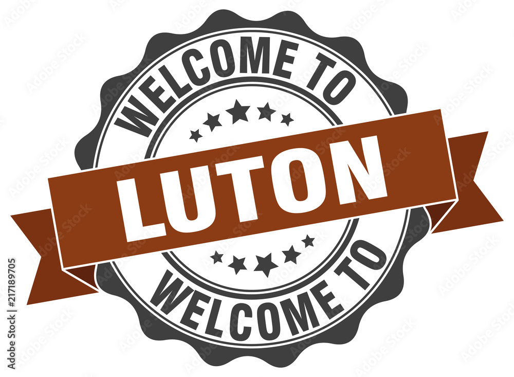 Obraz premium Luton round ribbon seal