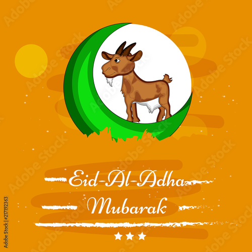 Illustration of background for the occasion of Muslim festival Eid-al-adha 
