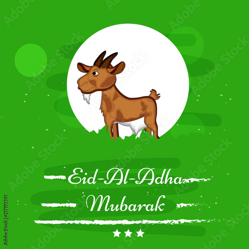Illustration of background for the occasion of Muslim festival Eid-al-adha 
