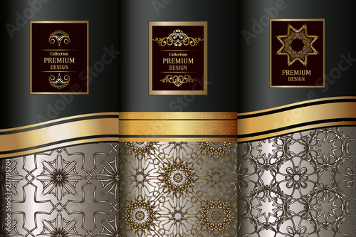 Luxury seamless patterns collection