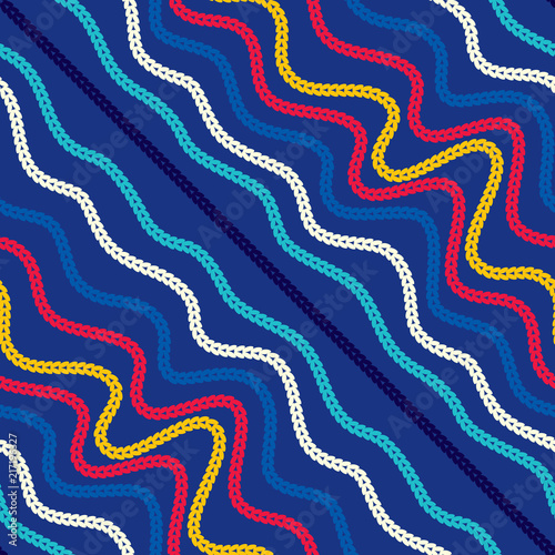 Seamless pattern of yarns. ...