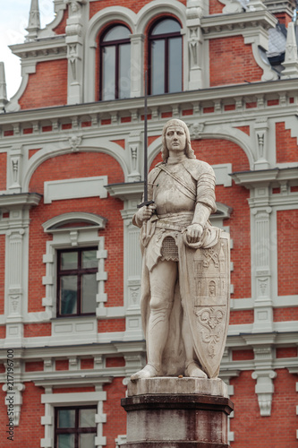 A statue of St Roland. Riga. Latvia
