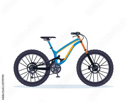 Mountain Bike Bicycle Illustration © naulicreative
