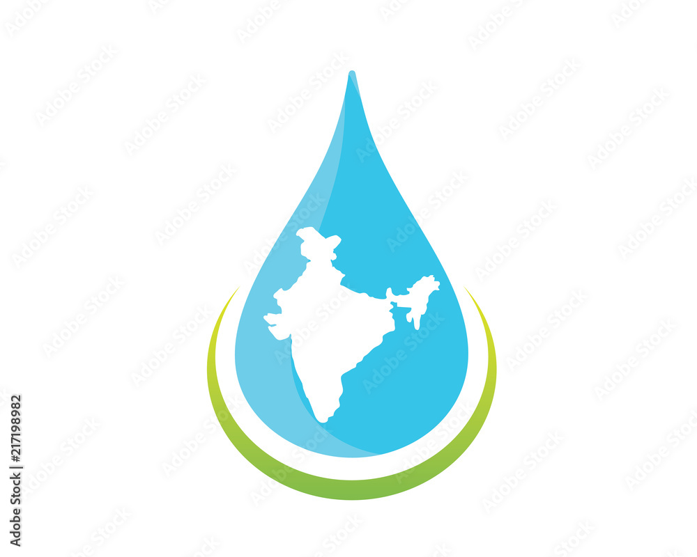 Obraz premium Modern Abstract India Business And Technology Logo